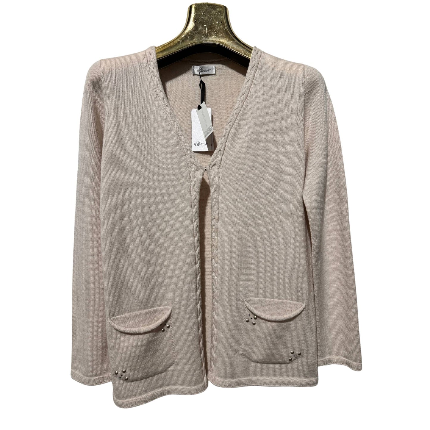 Maglia aperta in lana merino