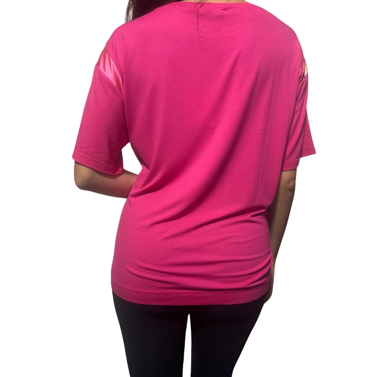 T-shirt con stampa floreale