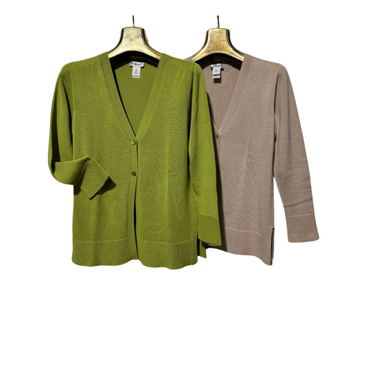 Cardigan 2 bottoni in puro cotone