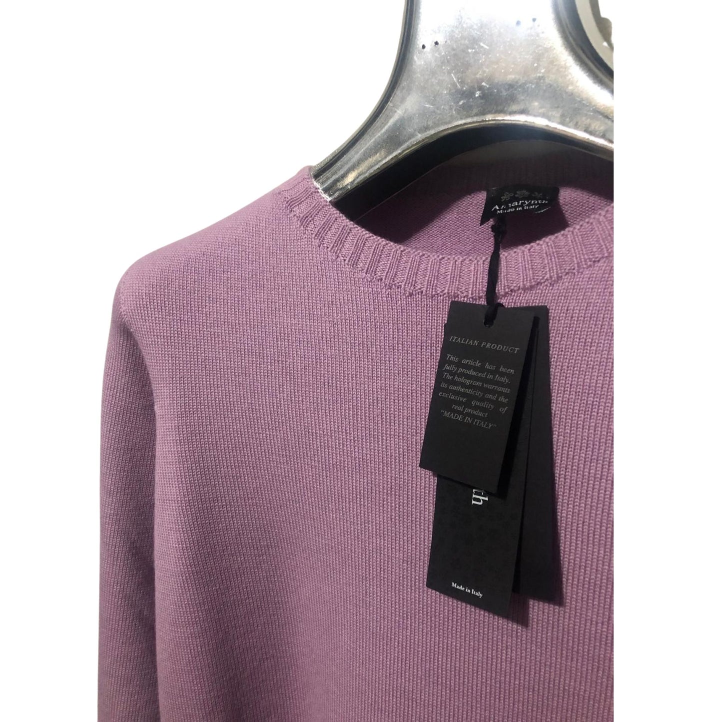 Maglia girocollo in lana merino