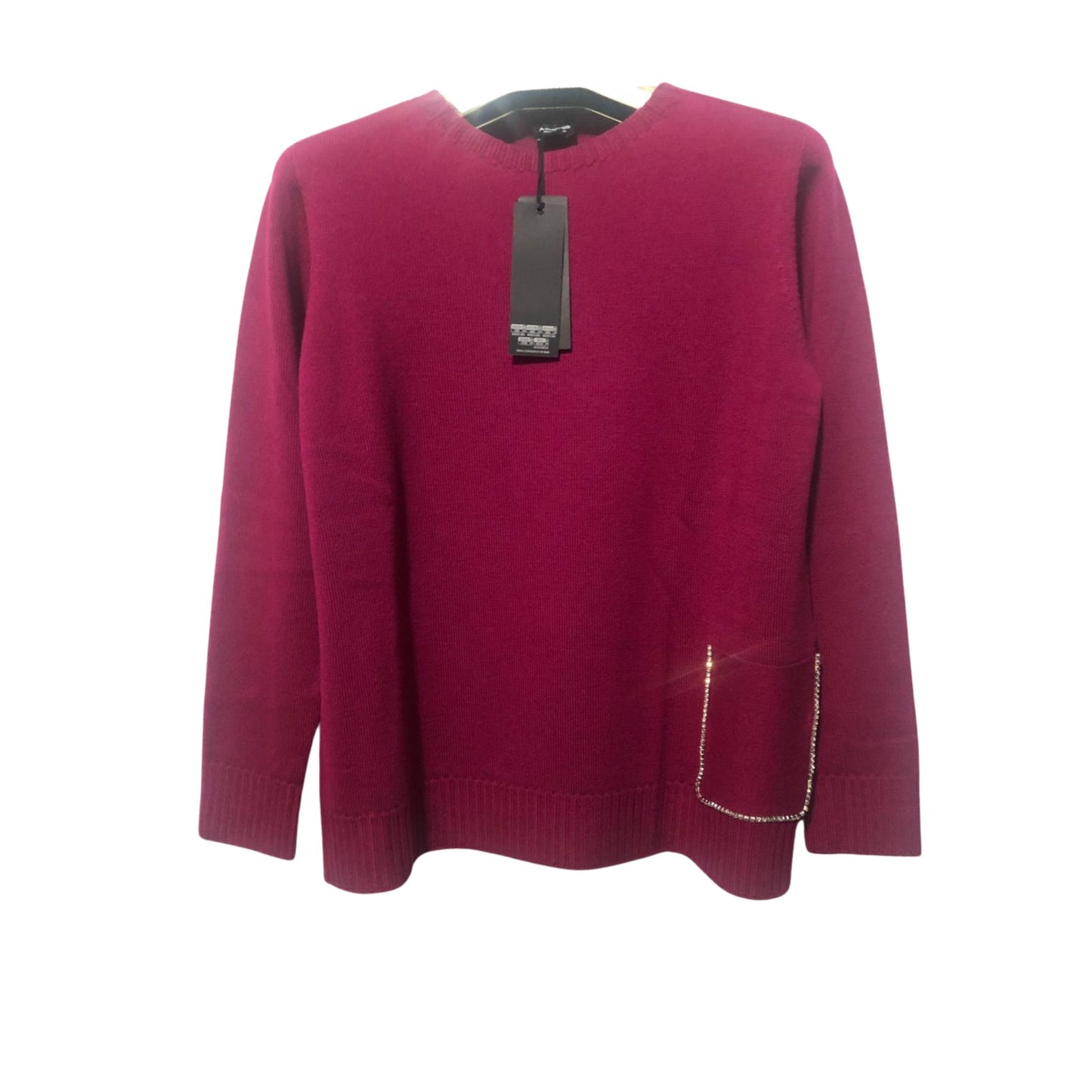 Maglia girocollo in lana merino