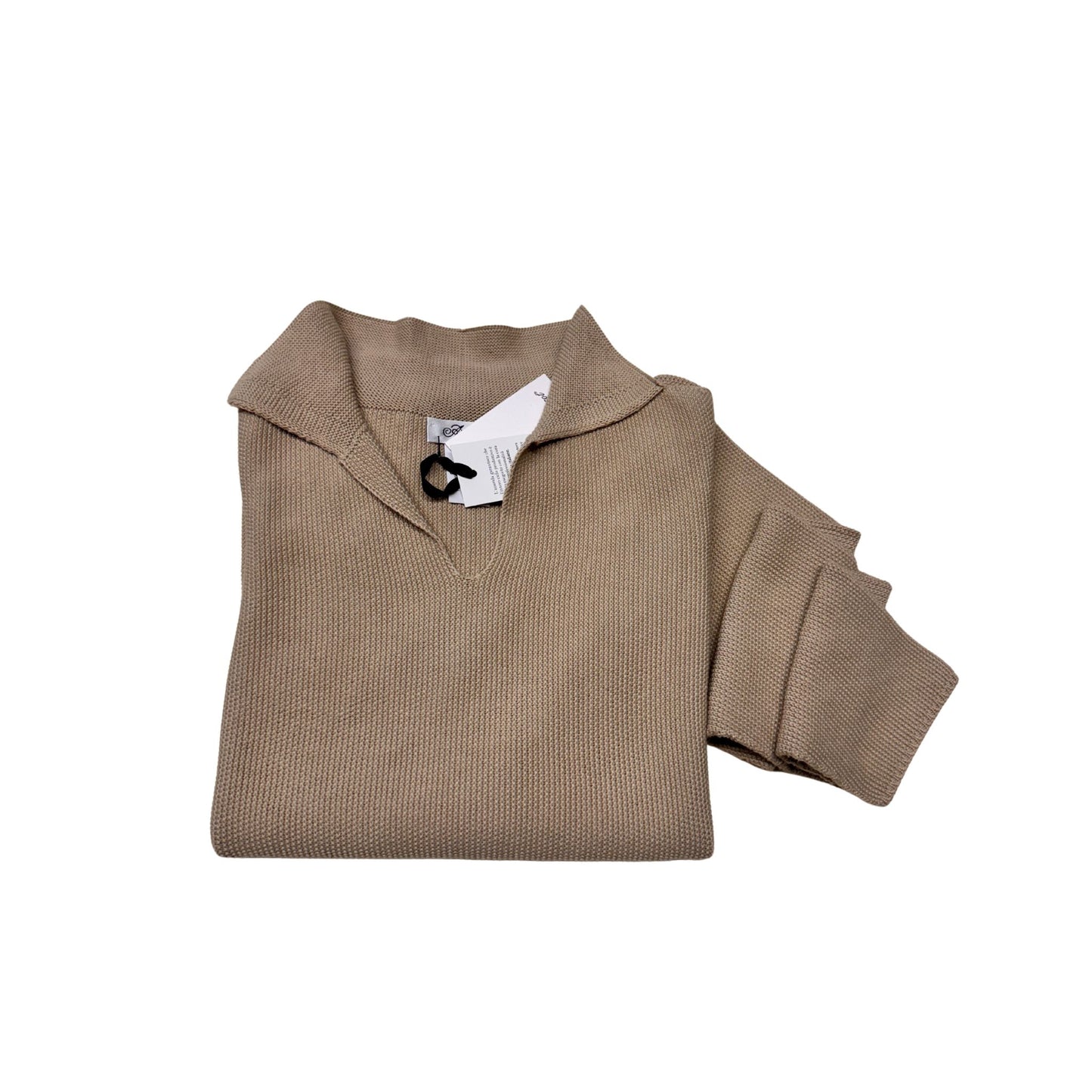 Maglia in puro cotone con spacchetti laterali