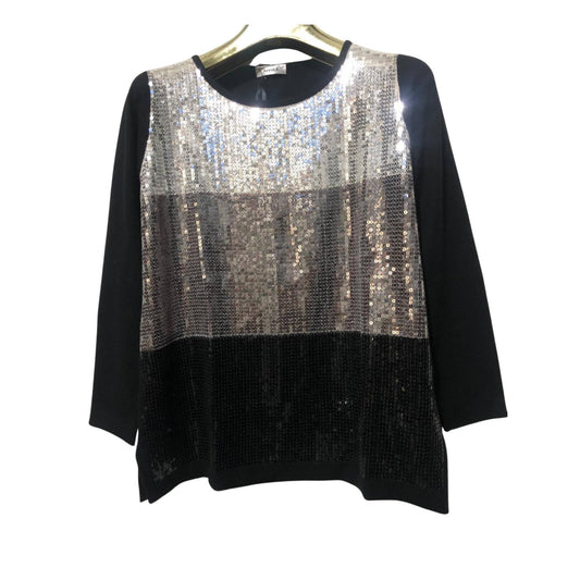 Maglia con motivo in paiette